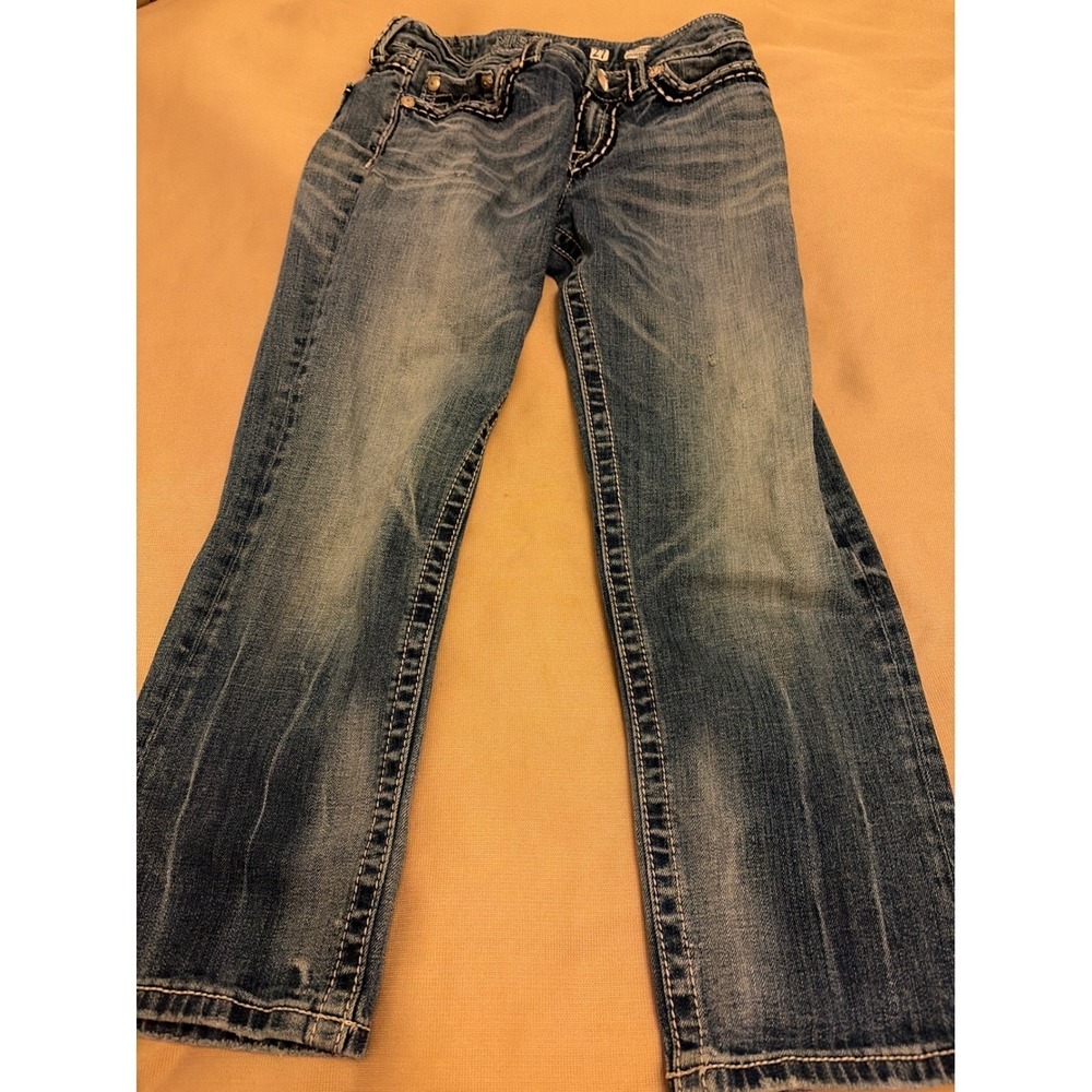 Miss Me Boyfriend Capri Jeans Embroidered JB1026P4 Size 27